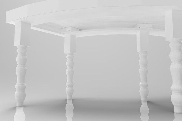 7ft Bespoke Curved Tables for sale