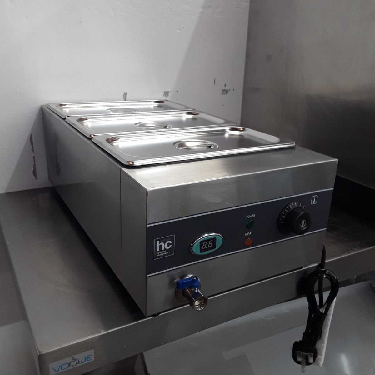 Secondhand Catering Equipment Bain Marie With Three Pots New HC