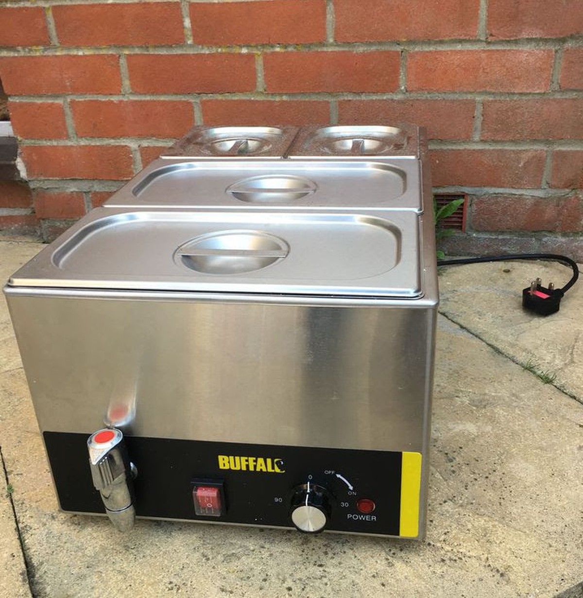 Secondhand Catering Equipment Bain Marie Four Pot Buffalo SO47 4