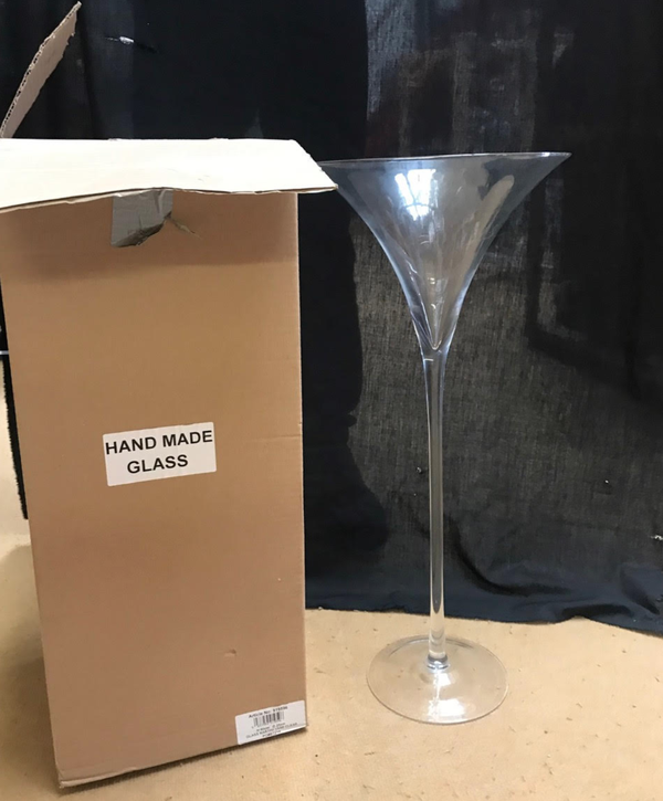 Secondhand Prop Shop Table Decor 20x Giant Martini Glasses Bath