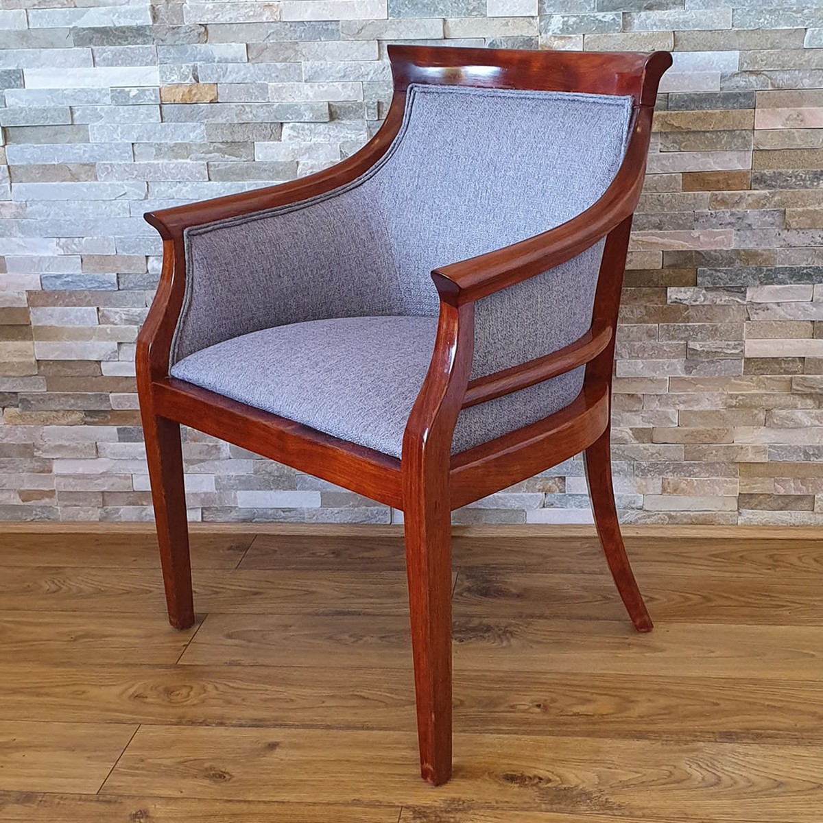 Secondhand Pub Equipment Chairs 8x Used Solid Wood Upholstered