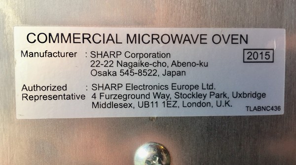 Sharp Microwave Oven For Sale