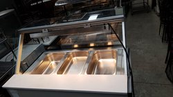 Infrico Dry Heated Bain Marie Display with Heated Lights for sale