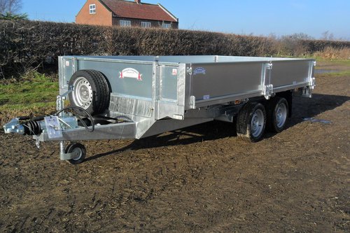 Twin axel drop side trailer Twin axel drop side trailer