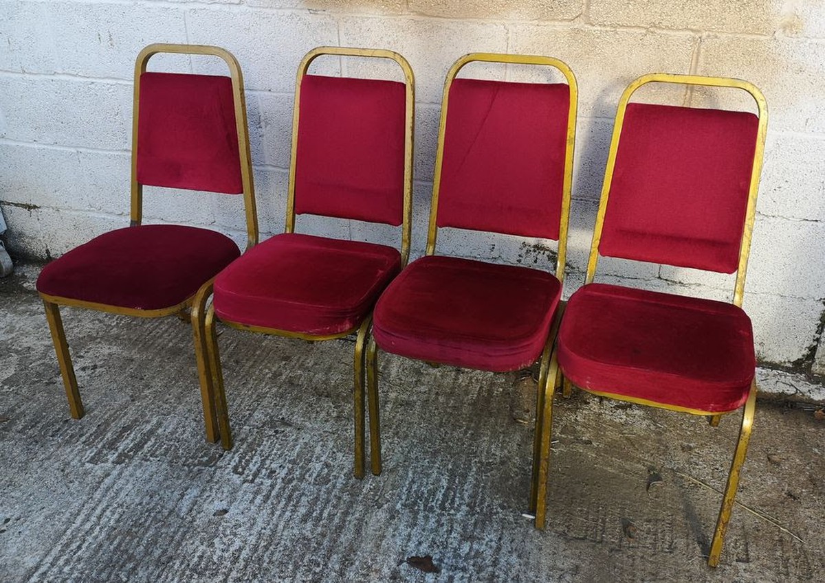 Secondhand Chairs and Tables Steel Frame Banqueting Chairs 160x