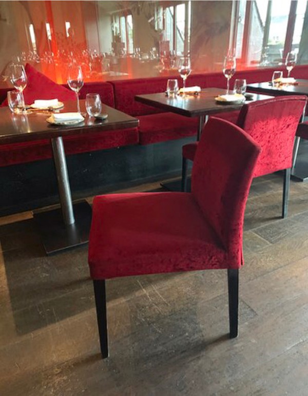 Used Red Dinning Chairs