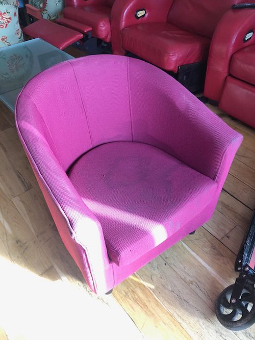Second Hand Purple Tub Chair Second Hand Purple Tub Chair