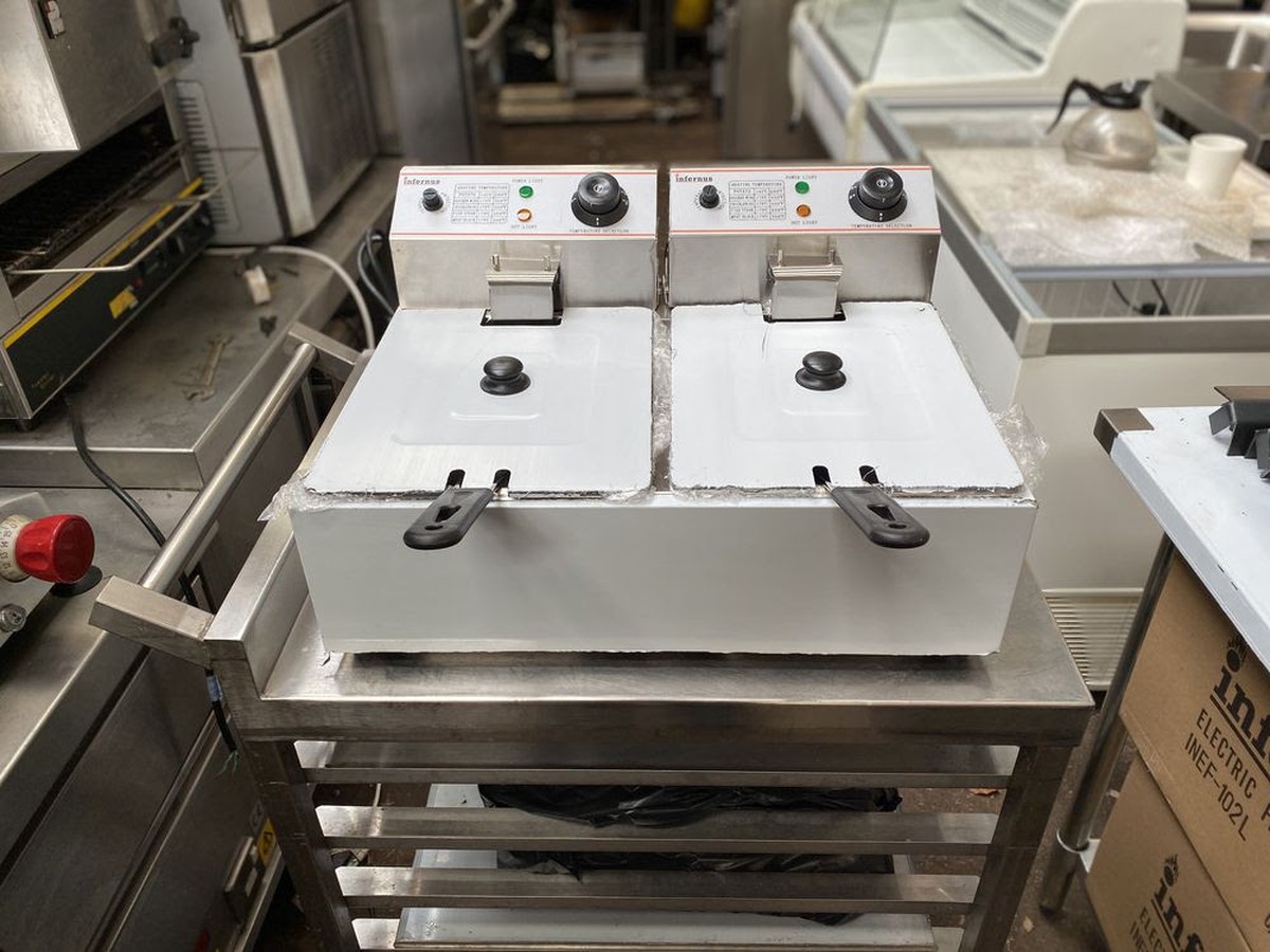 Secondhand Catering Equipment Electric Fryers Brand New Double
