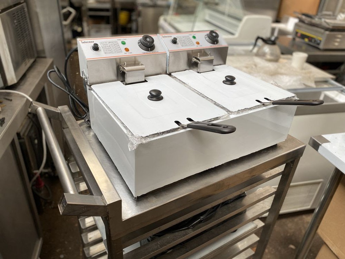 Secondhand Catering Equipment Electric Fryers Brand New Double