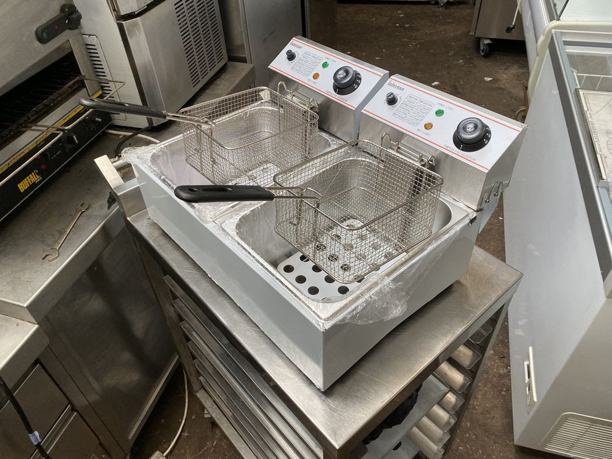 Secondhand Catering Equipment Electric Fryers Brand New Double