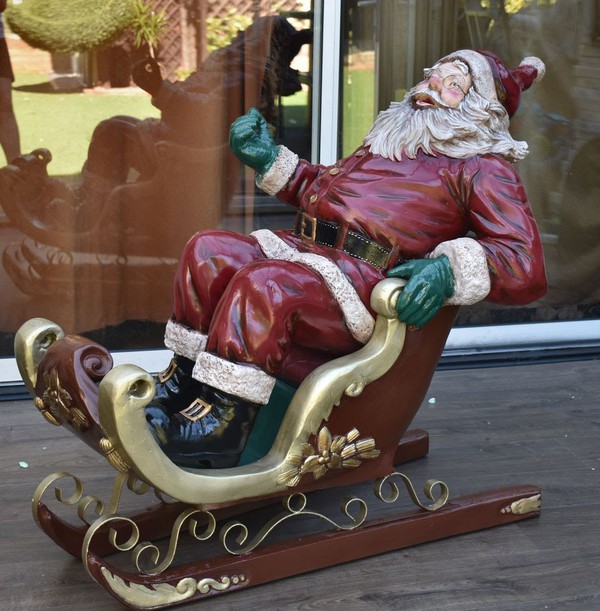 Farther Christmas in his Sleigh - Large