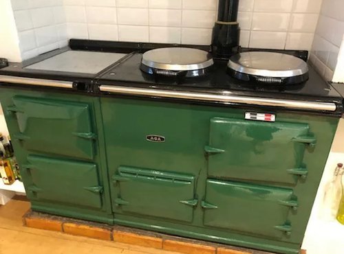 AGA Cooker 4 Oven, Bottle Green, Gas Conventional Flu Maxitrol Valve M3 - Newhaven, Sussex