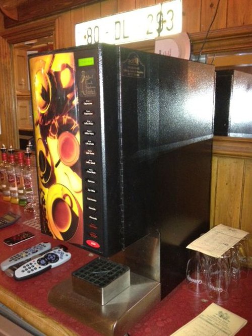 Push button drinks machine Push button drinks machine