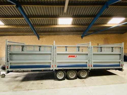 Brian James drop side trailer Brian James drop side trailer