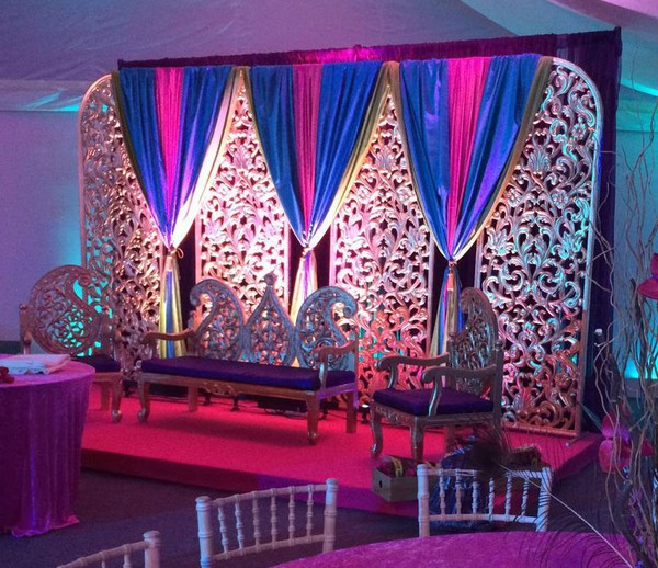 Stage for bride and groom