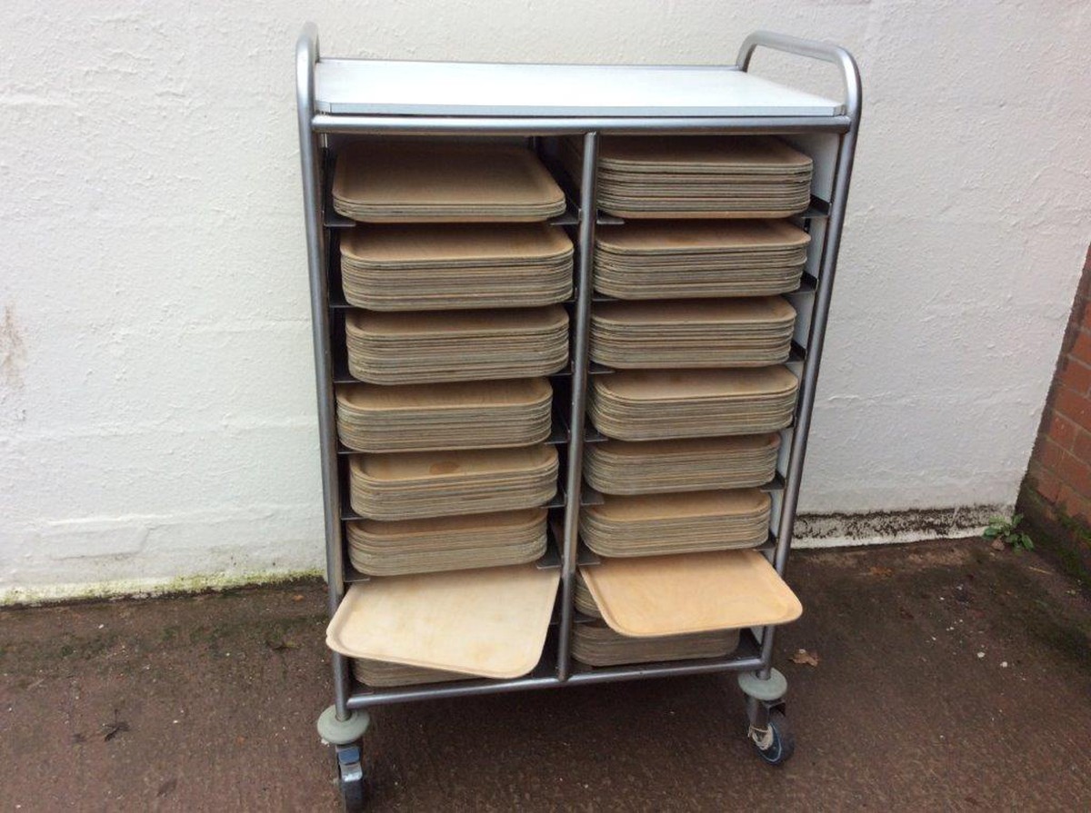Secondhand Catering Equipment Clearing Trolleys And Tray Racks 230x