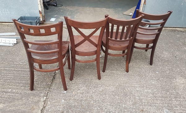 Solid wood dining chairs