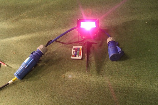 8x LED RGB 10 Watt Garden Spike Lights With Remote - Gloucestershire 1