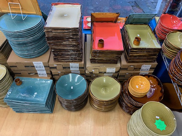 Dudson clearance stock in blue red and green
