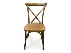 New Cross-Back Stacking Chairs Light Oak