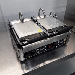 Used Buffalo L553 Double Contact Panini Grill