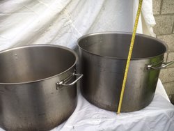 Stainless Saucepans Including 1 Very Heavy Bourgeat