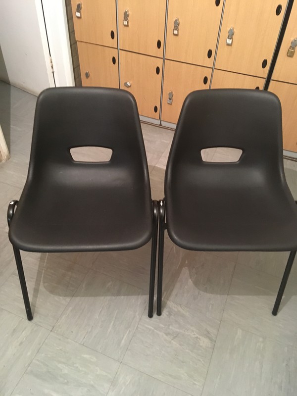 Stacking Interlocking Chairs For Sale