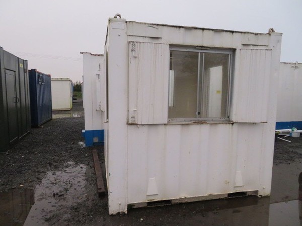 8ft x 8ft anti vandal office gate cabin