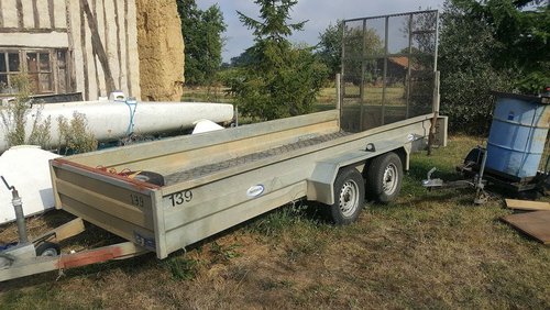 Extra Large Plant Trailer With Loading Ramp Extra Large Plant Trailer With Loading Ramp