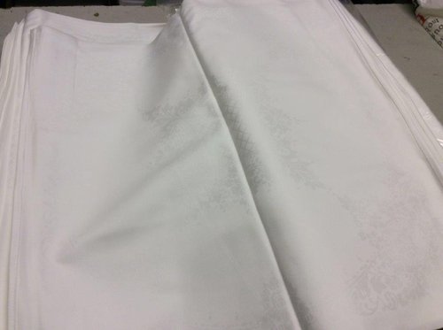 24 x 24 Inch NEW White Patterned Napkins