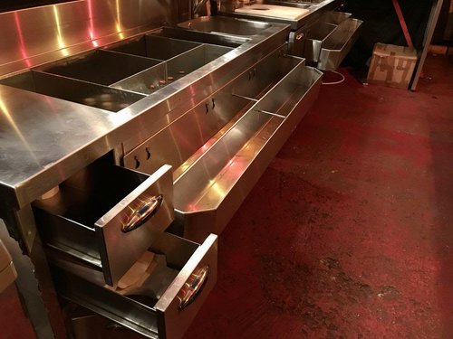 Cocktail Bar Stations With Ice Wells And Speed Rails Cocktail Bar Stations With Ice Wells And Speed Rails