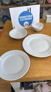 Round White Plates