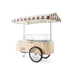 Gelato Ice Cream Display Cart