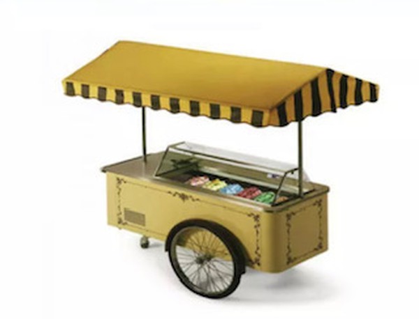 Ice Cream Gelato Display Cart for sale