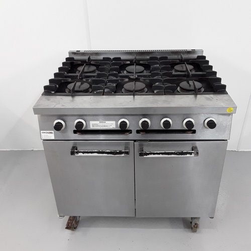 Six burner gas range