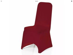 Burgundy Universal Spandex Chair Cover With Elasticated Foot Pockets