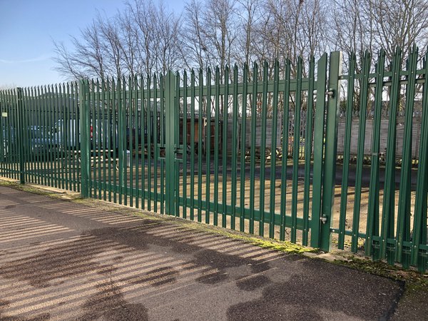 Palisade Fence Panels And Pair Of Gates