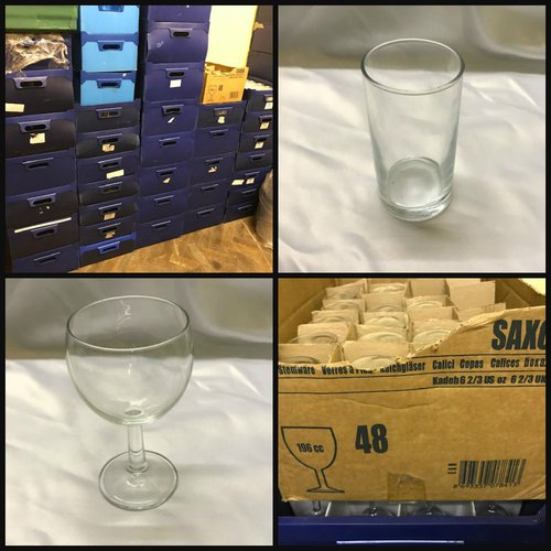 Hire glassware for sale