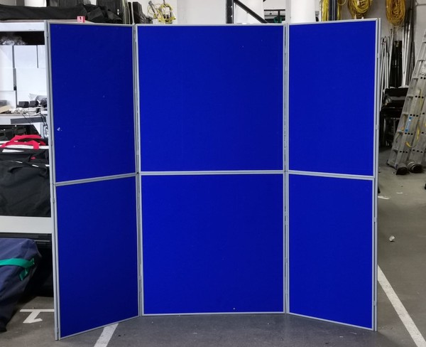 Blue Exhibition Panels