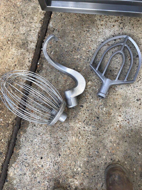 Hobart attachments Whisk, dough hook and whisk