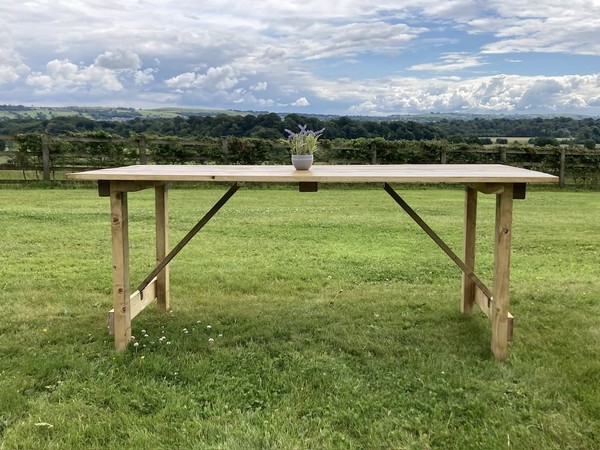 Rustic Folding Trestle Tables - Made to Order