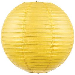 52x White, Ivory & Yellow Spherical Lanterns (Paper & Nylon)