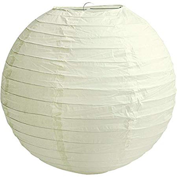 Ivory Spherical Lanterns (Paper & Nylon)