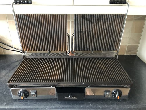Double Cast Iron Panini Grill