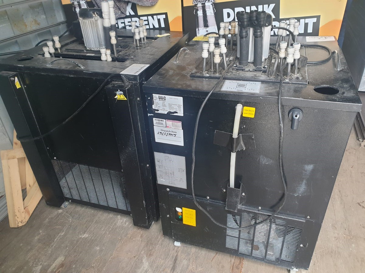 Secondhand Pub Equipment Beer Coolers 4x Beer Remote Cooler / Flash Cooler, Model V180
