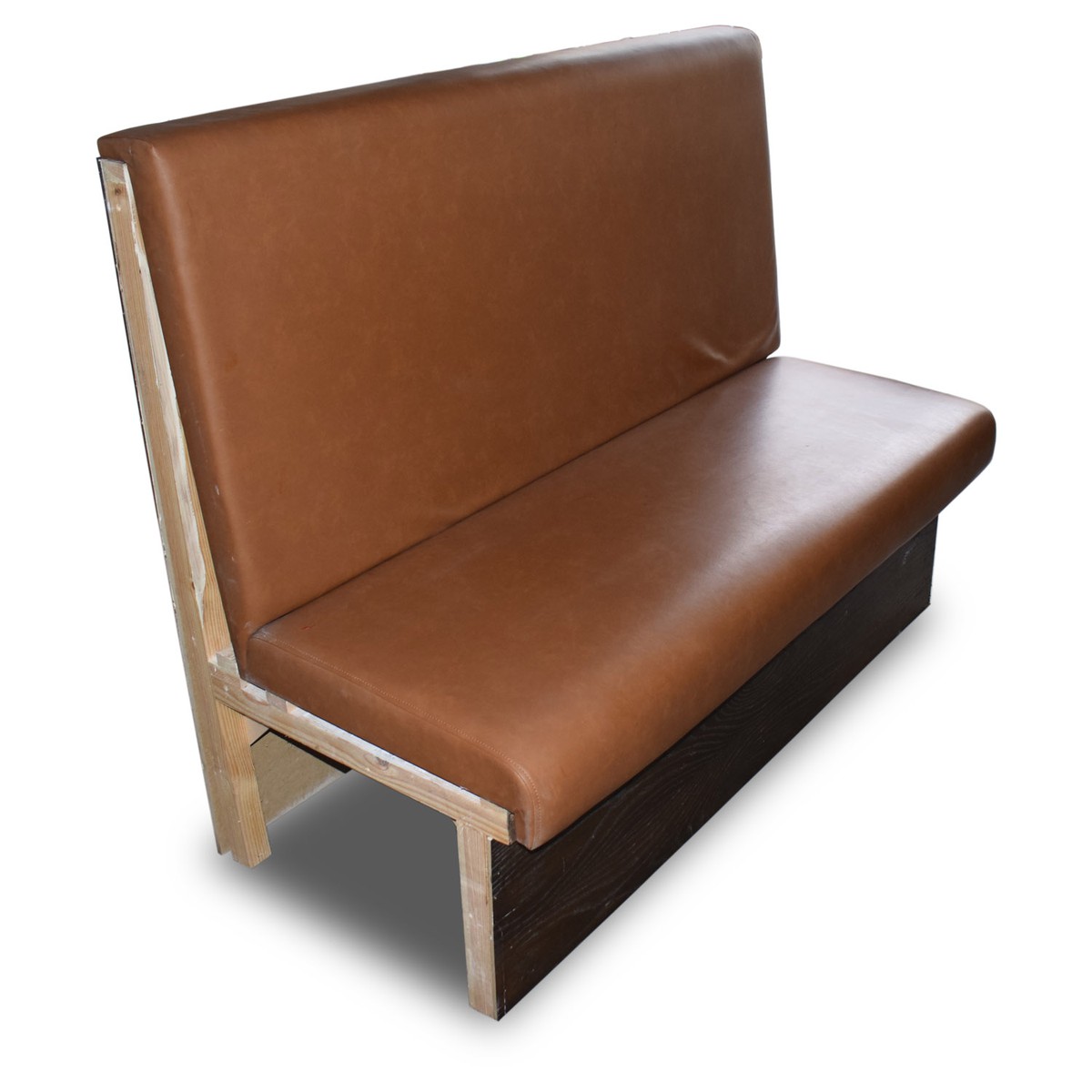 Secondhand Chairs and Tables Lounge Furniture Brown Leather Booth
