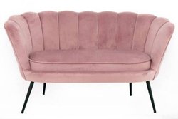 Rose Pink Petal Back Sofa