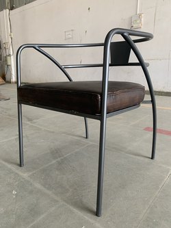 Bespoke Industrial Style Leather Chair