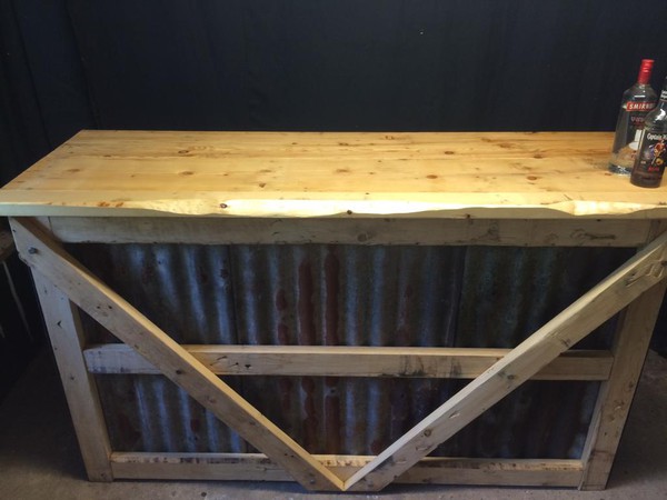 Used wooden bar