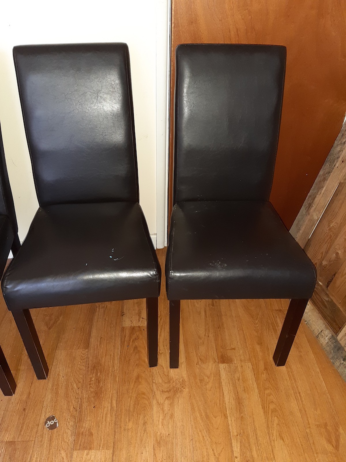 Secondhand Hotel Furniture Dining Chairs 8x Faux Leather